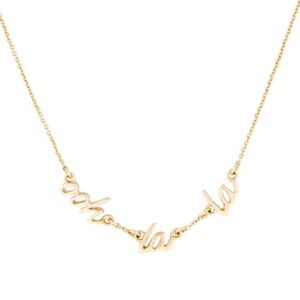 Kate Spade “Ooh La La” gold plated necklace